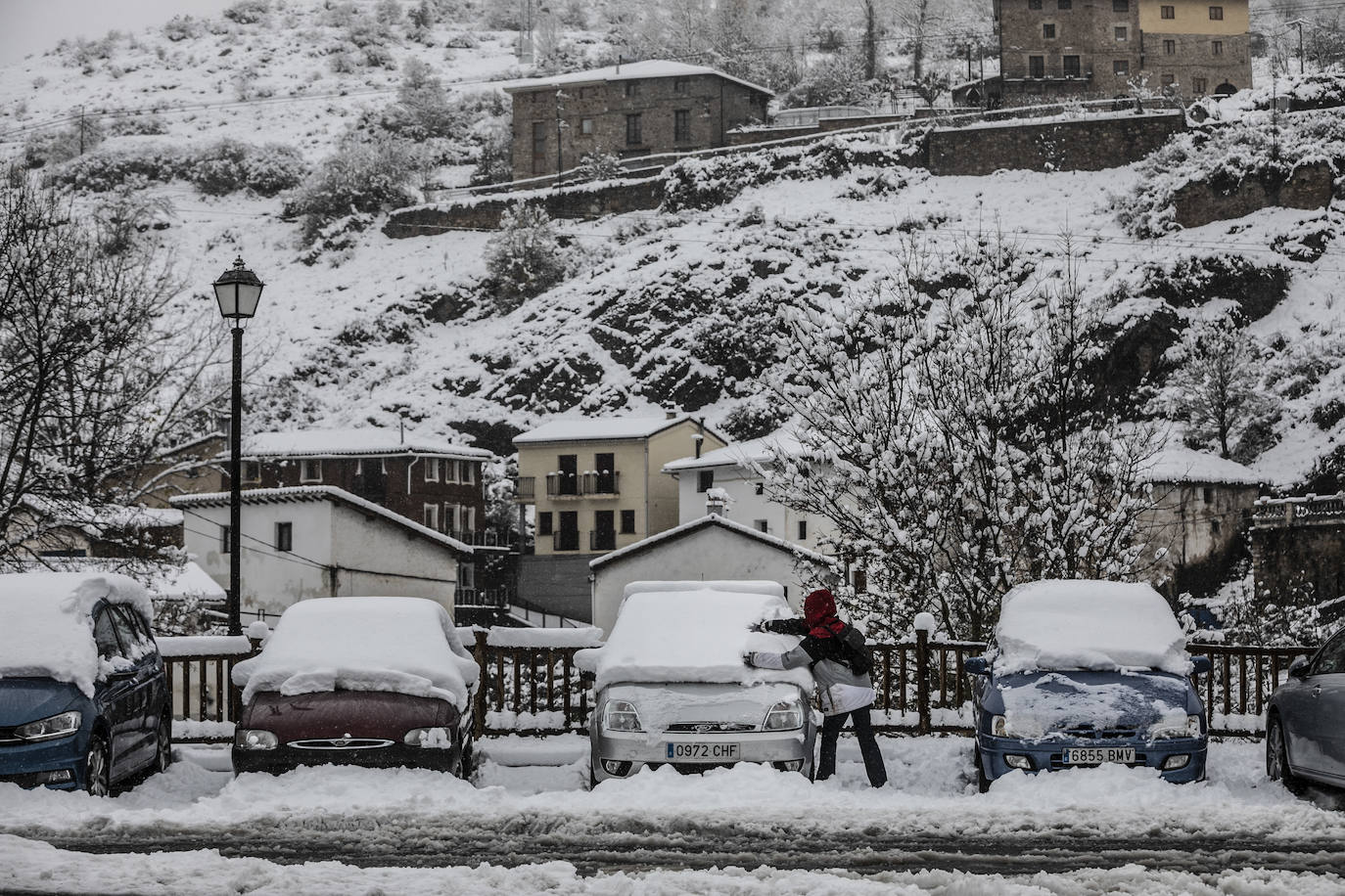 Fotos: Los Cameros, cubiertos de nieve