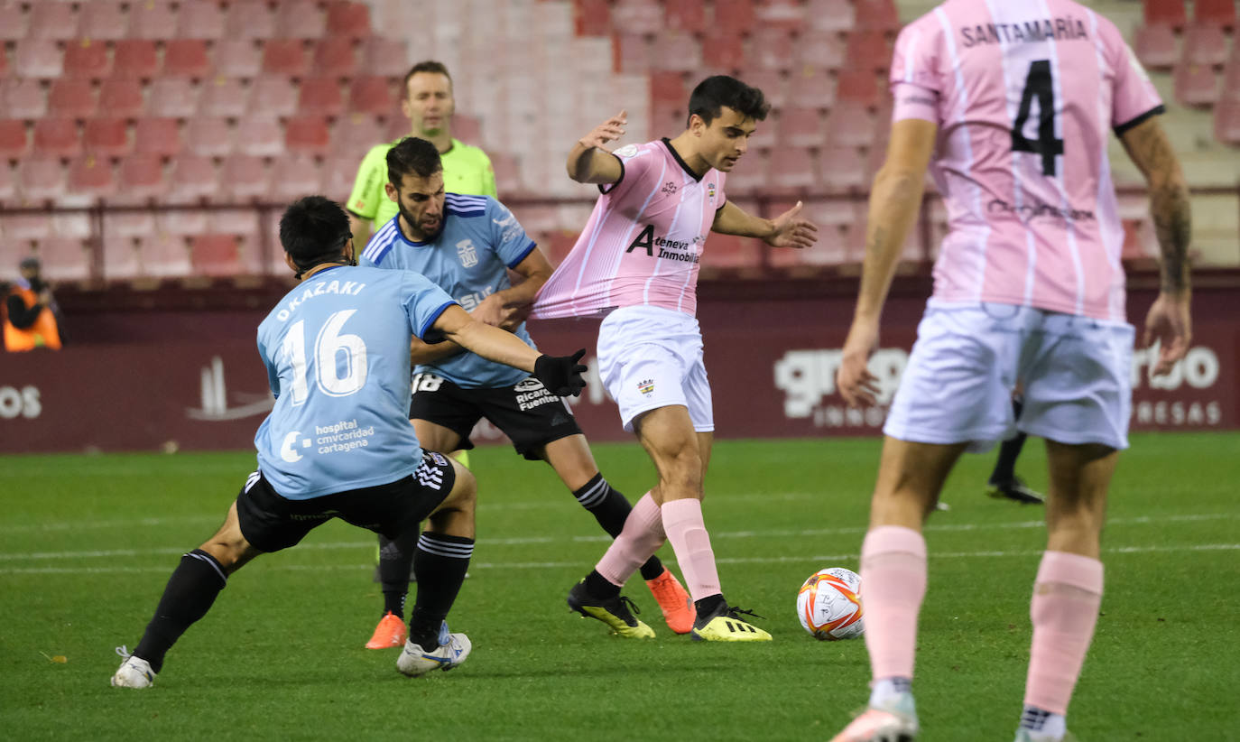 Los visitantes se clasifican para la siguiente ronda de la Copa del Rey gracias a dos goles de Ortuño