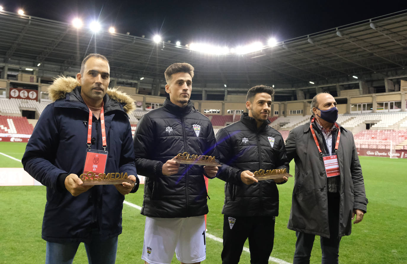 Los visitantes se clasifican para la siguiente ronda de la Copa del Rey gracias a dos goles de Ortuño