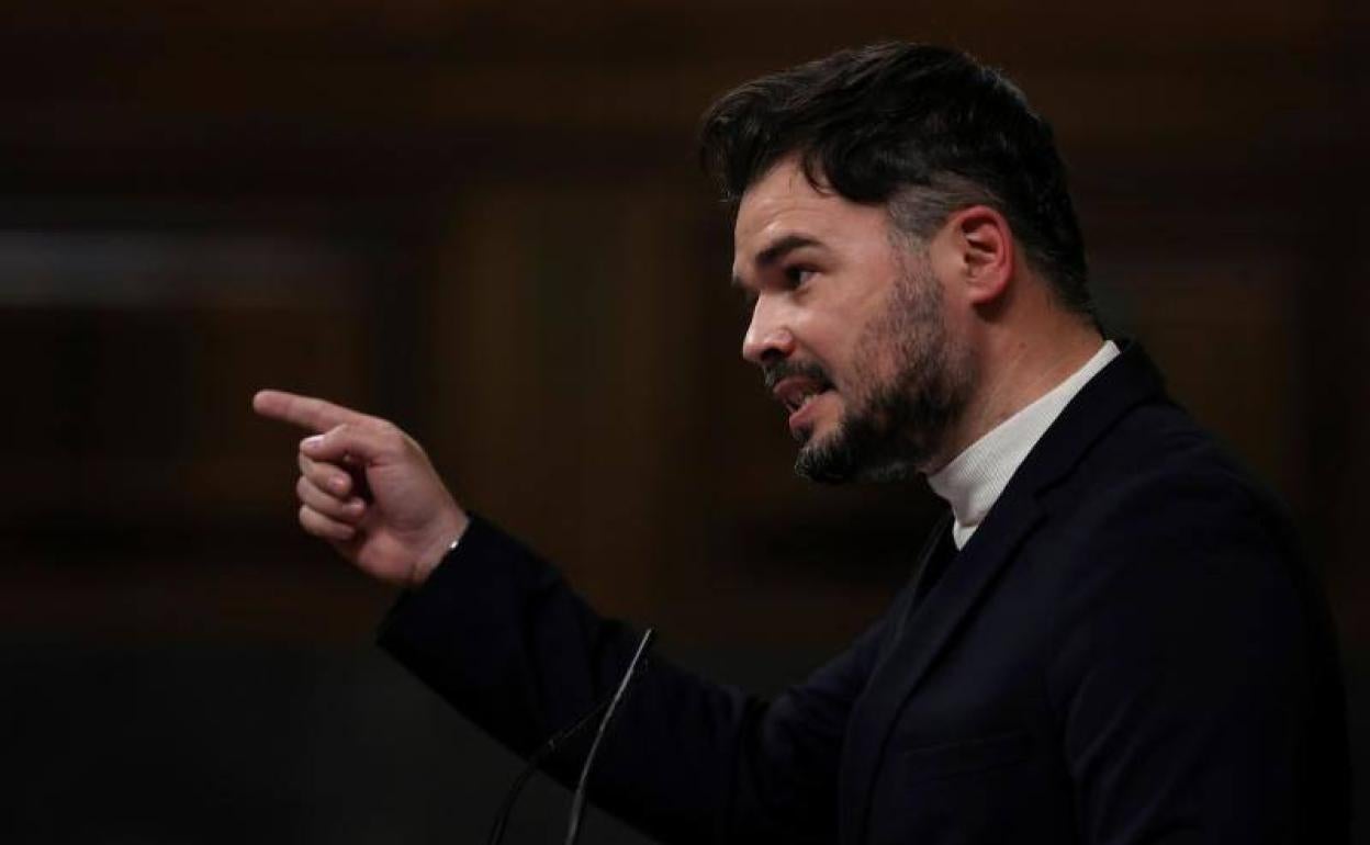 El diputado de ERC, Gabriel Rufián. 