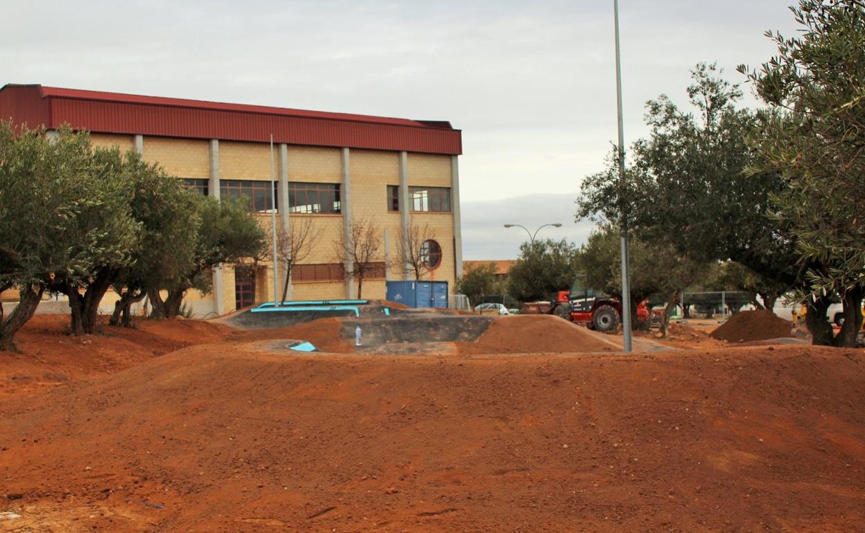 Lardero ultima la puesta en marcha del nuevo 'pump track' en Cuesta Labad