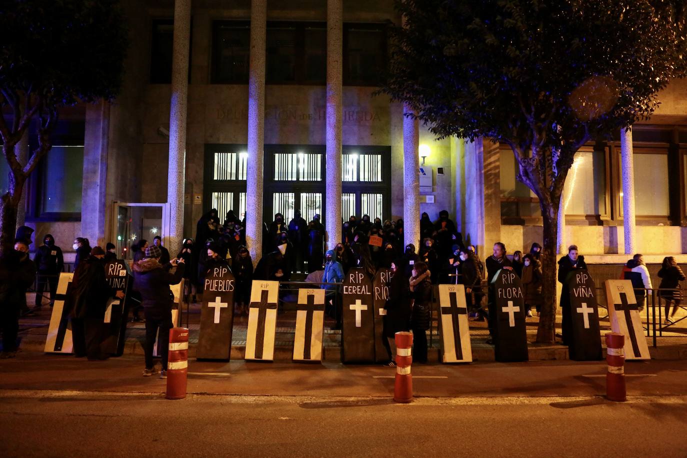 Fotos: La protesta contra las eólicas recorre las calles de Logroño