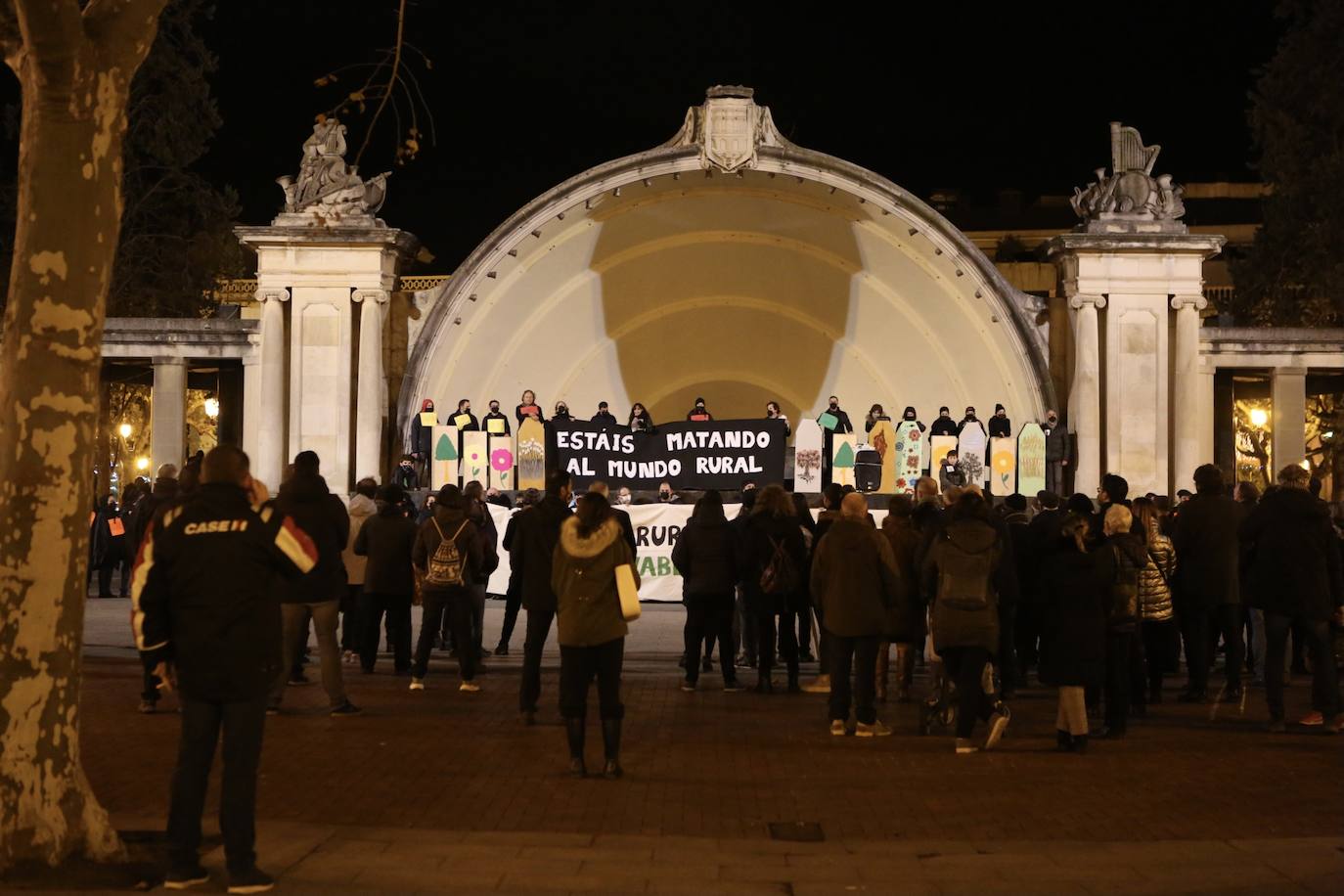 Fotos: La protesta contra las eólicas recorre las calles de Logroño