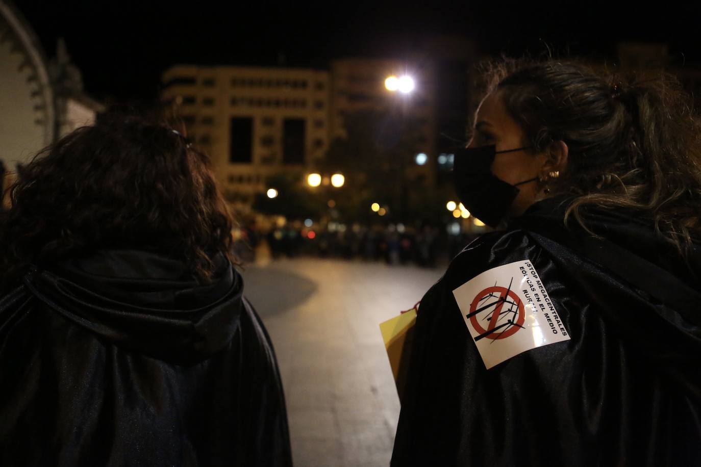 Fotos: La protesta contra las eólicas recorre las calles de Logroño