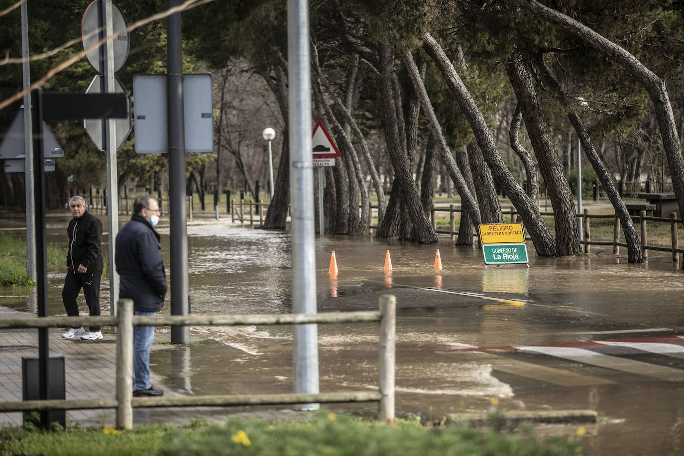 Fotos: Las espectaculares imágenes del río en Logroño