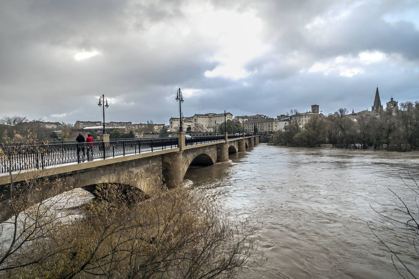 Fotos: Las espectaculares imágenes del río en Logroño