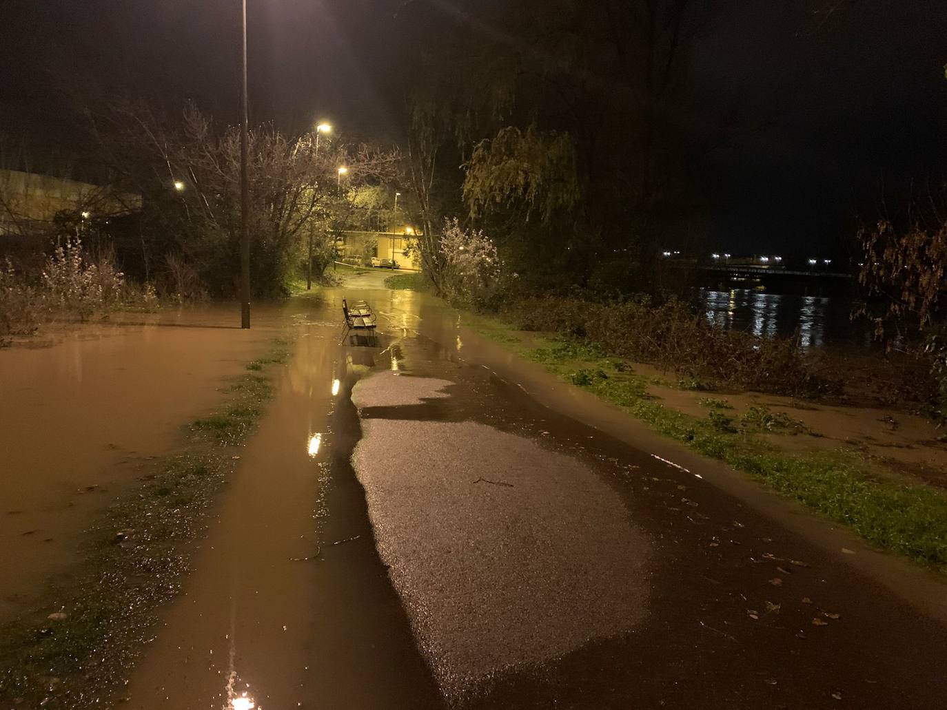 Fotos: Los daños causados por la crecida del Ebro en Logroño