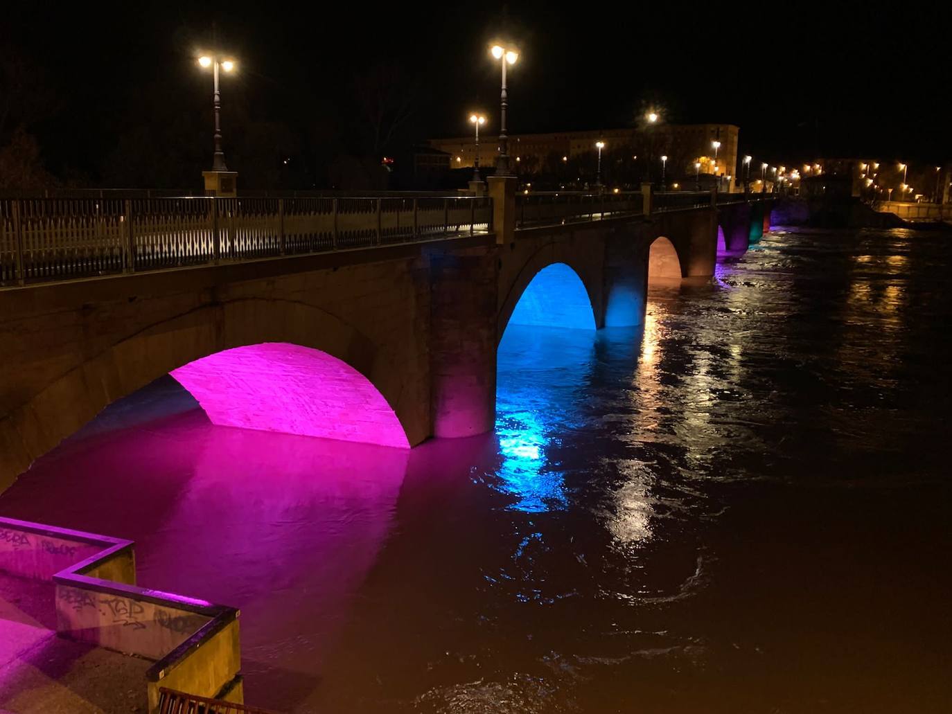 Fotos: Los daños causados por la crecida del Ebro en Logroño