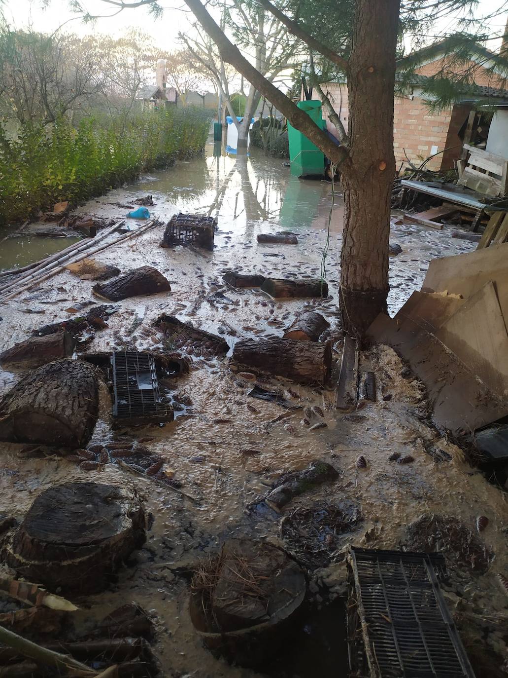 Daños de las inundaciones en Calahorra