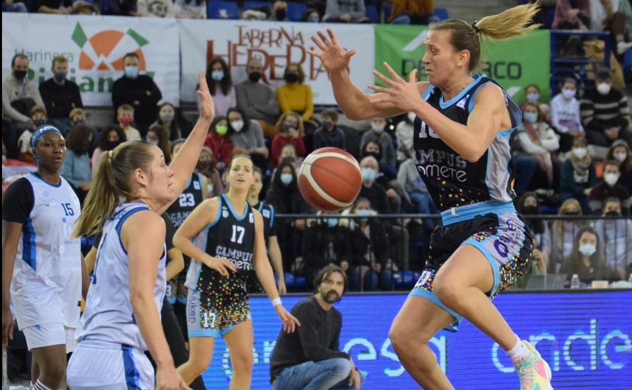 Adrijana Knezevic, en su último partido en el Palacio. 