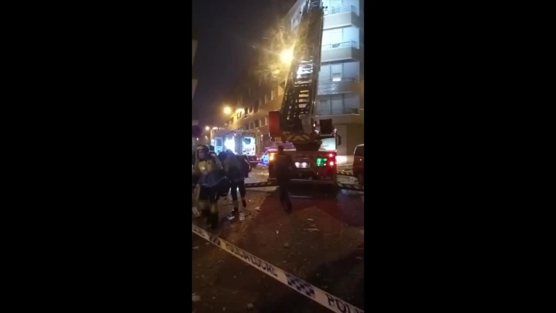 Explosión en un ático de un edificio de Lardero