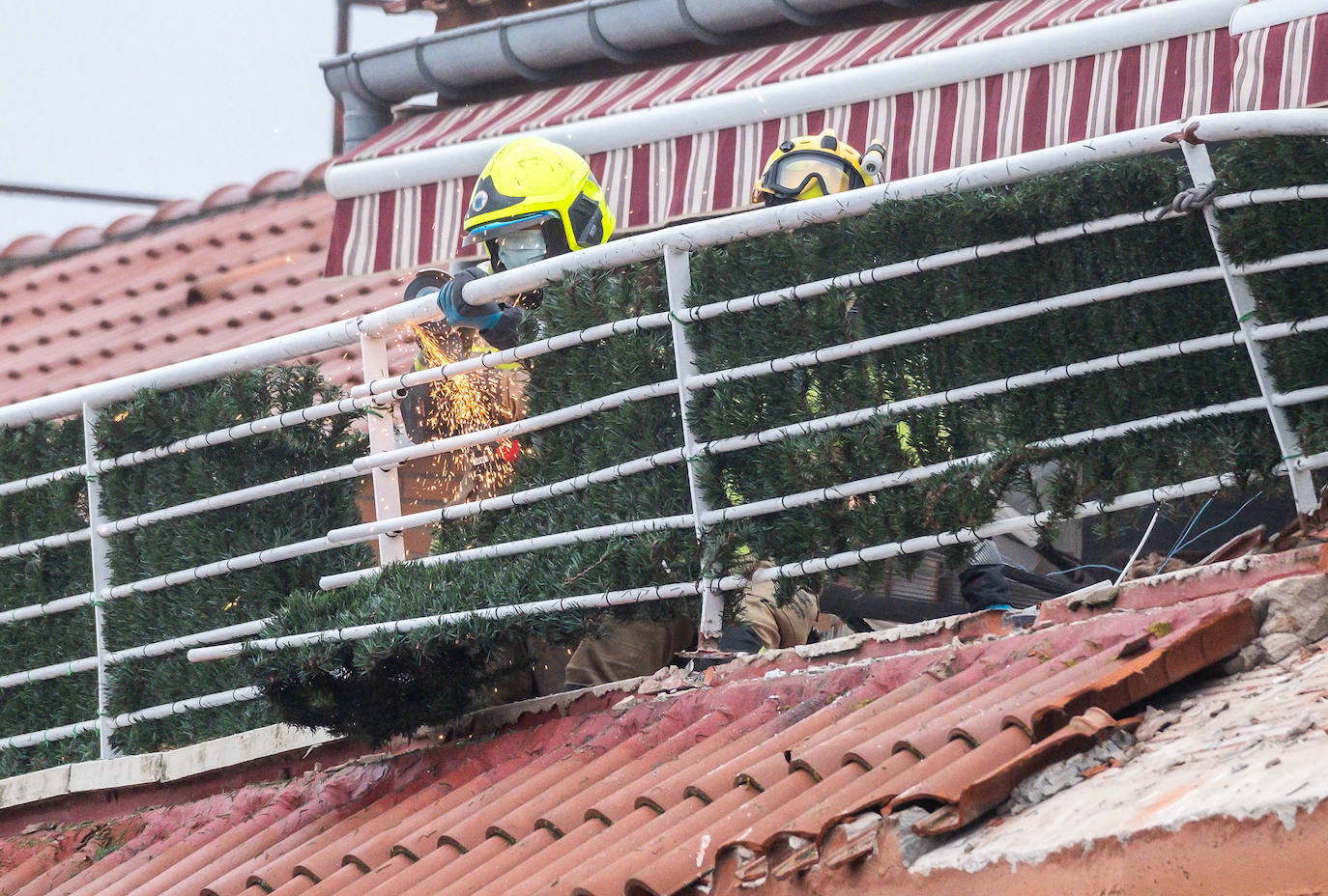 Fotos: Explosión de gas en un ático de Lardero