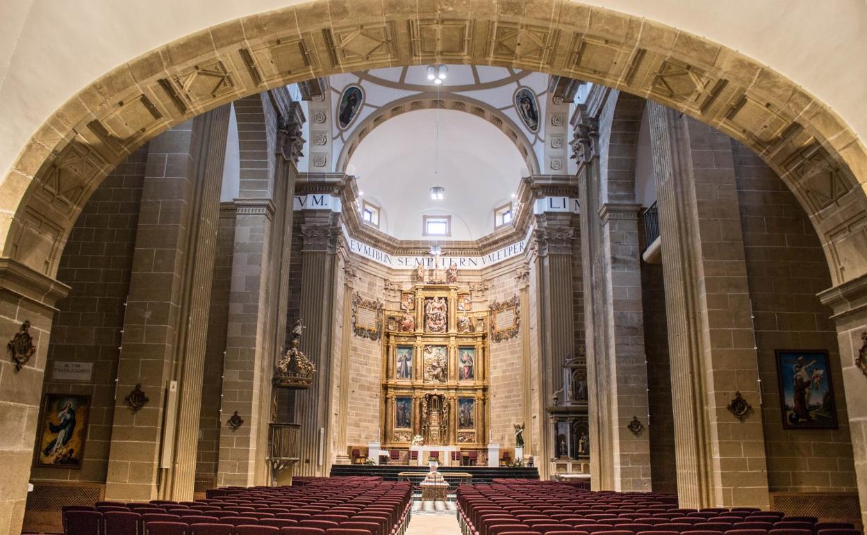 Iglesia de San Francisco, a donde se trasladan los actos litúrgicos de la catedral en Navidad. 