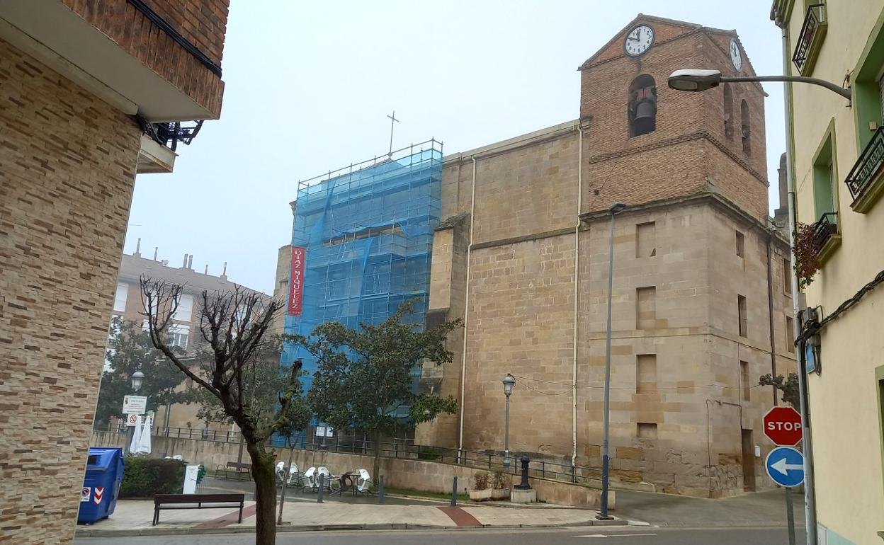 Comienza la restauración de la iglesia de Lardero