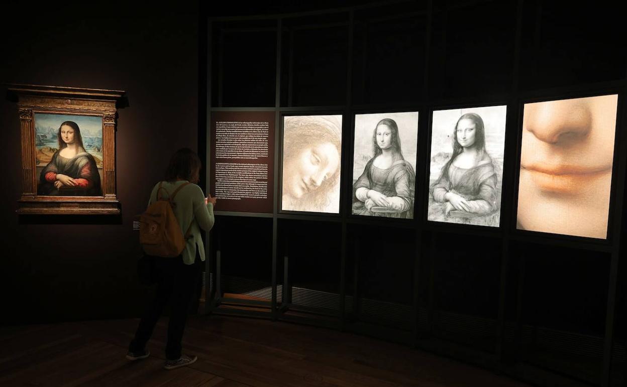 Aspecto de la exposición 'Leonardo y la copia de la Mona Lisa' que el Prado inauguró en septiembre de 2021. 