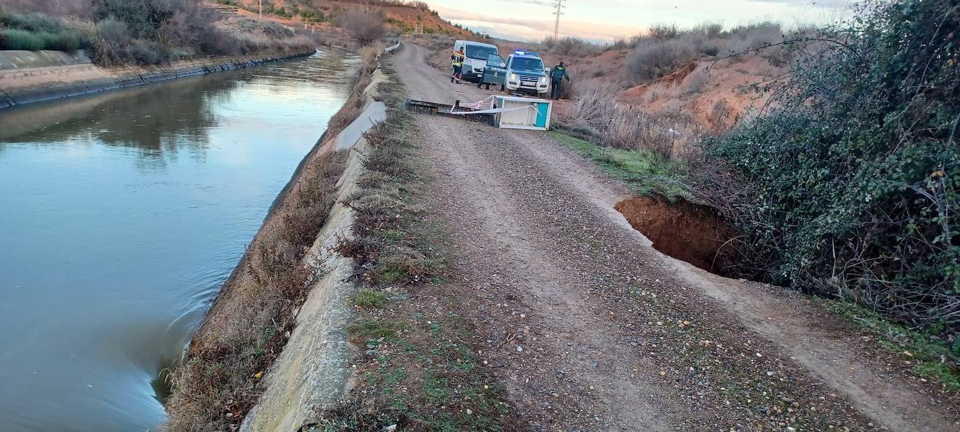 Fotos: Rincón, afectado por la rotura del canal de Lodosa