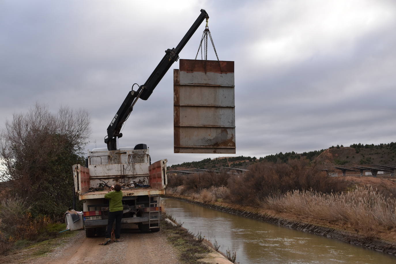 Fotos: Rincón, afectado por la rotura del canal de Lodosa