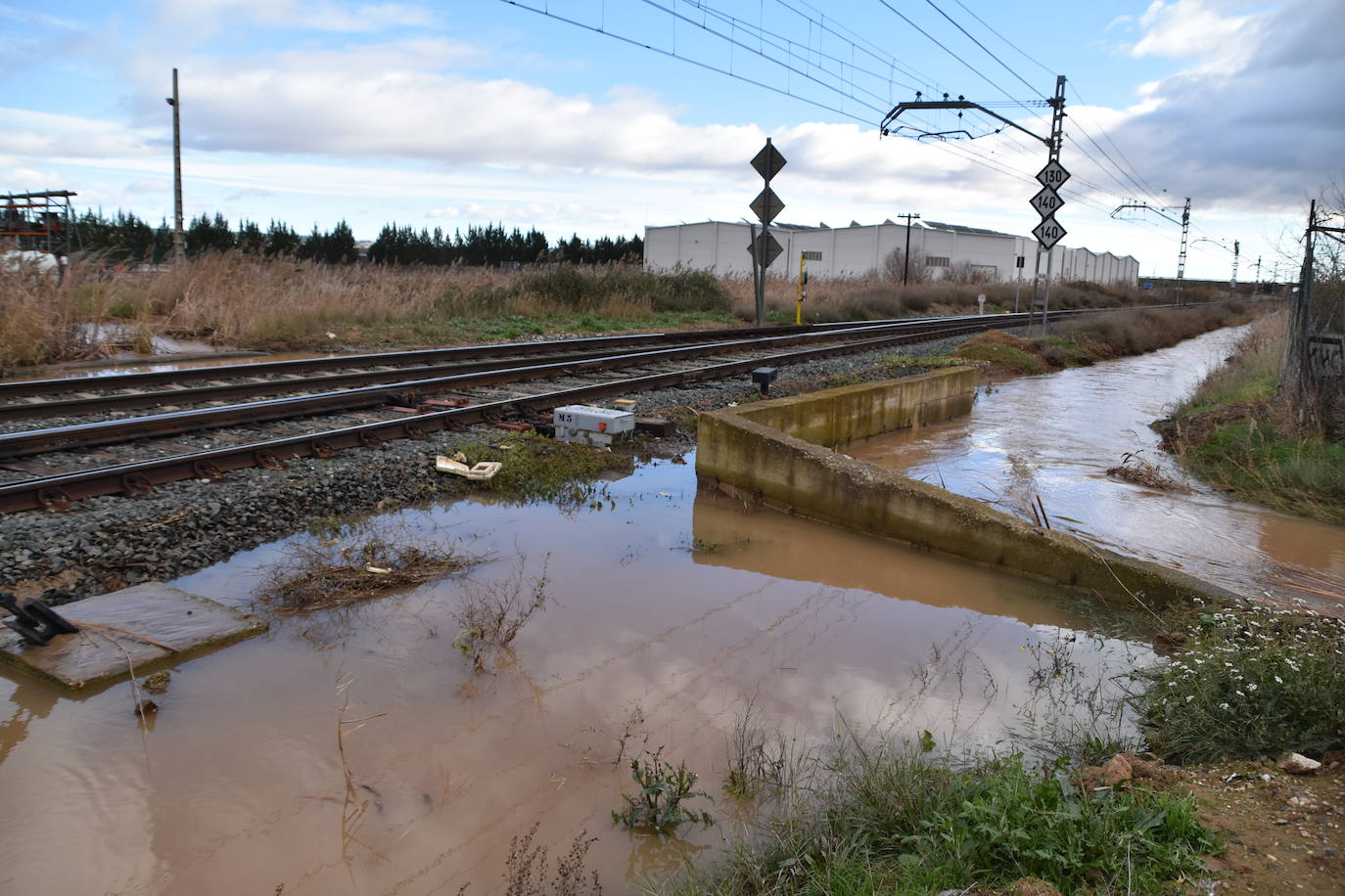 Fotos: Rincón, afectado por la rotura del canal de Lodosa