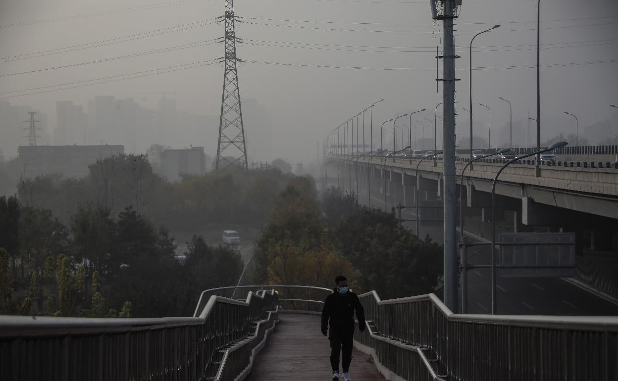 Polución en Pekín, la ciudad más contaminada del mundo.