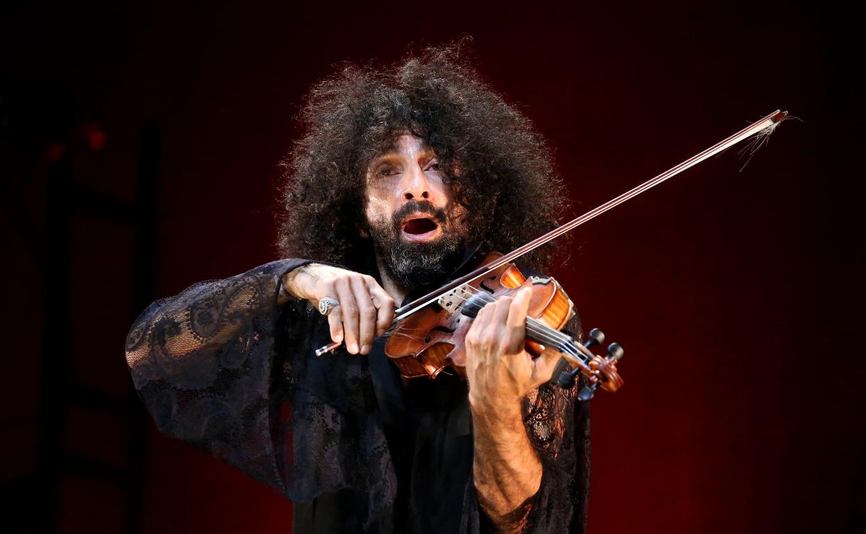 Ara Malikian durante su concierto en Logroño en 2020. 