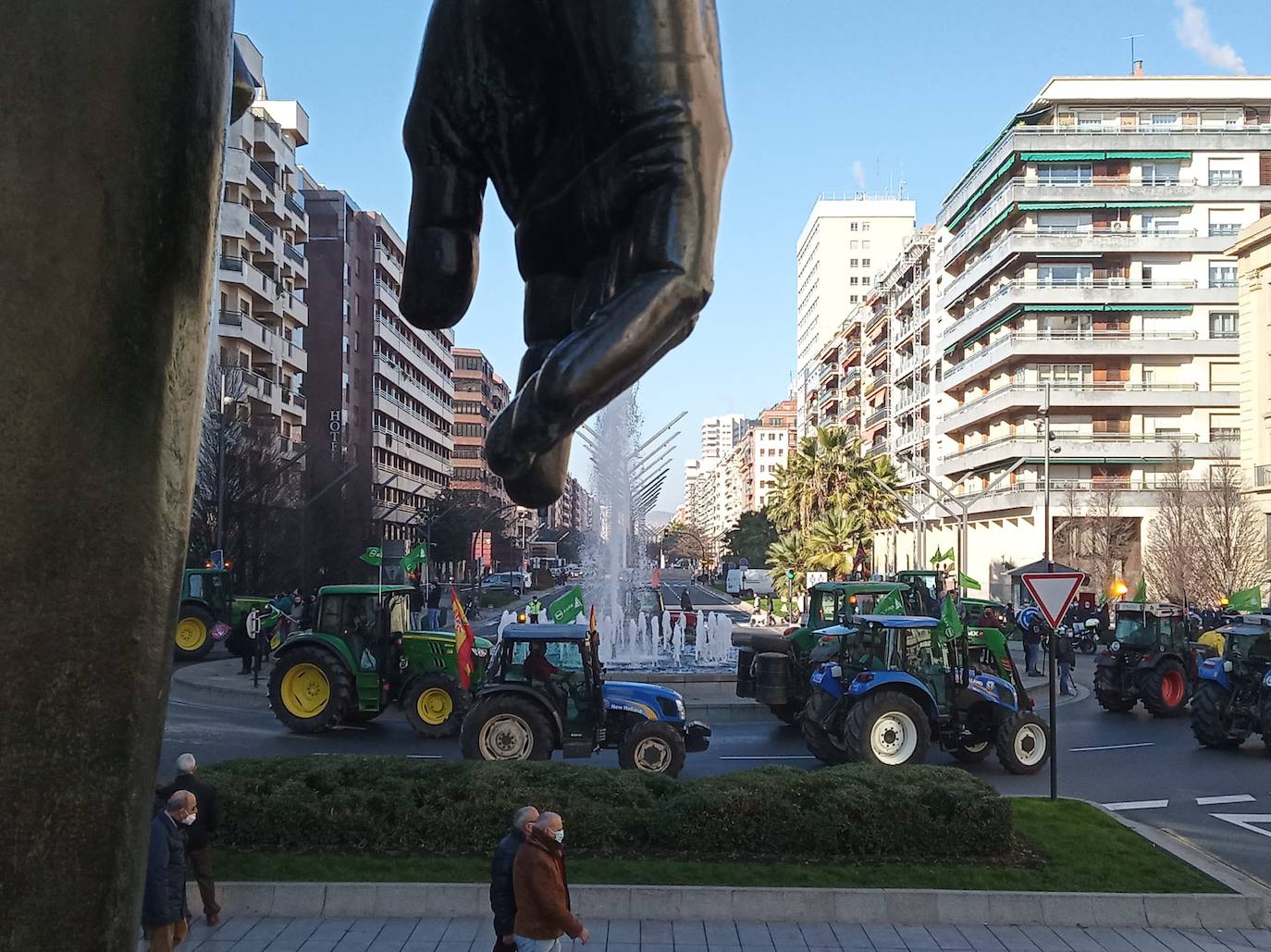 Fotos: Así ha sido la salida de la manifestación del campo