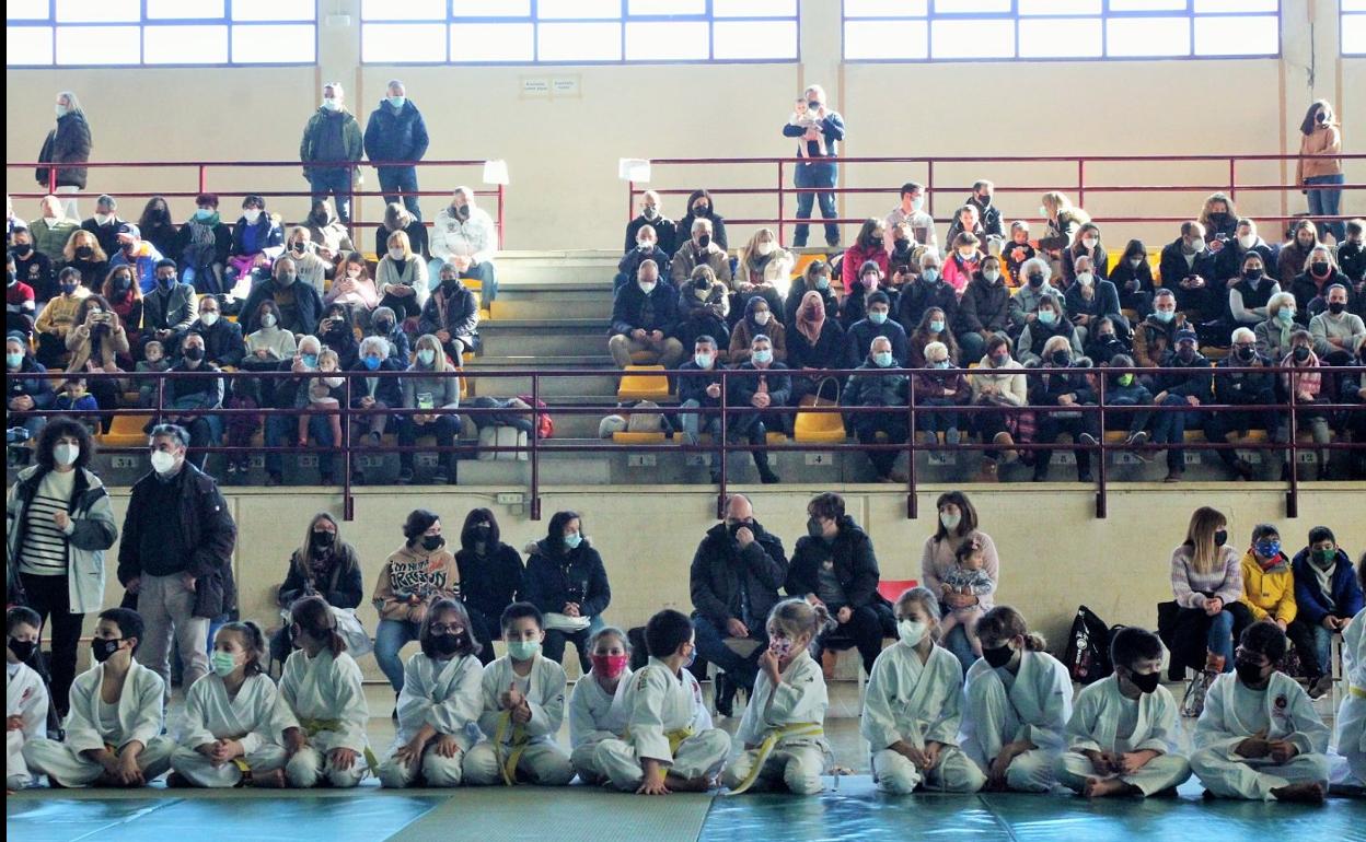 Exhibición solidaria de judo en Lardero