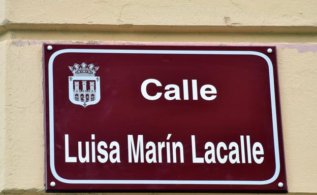 Luisa Marín Lacalle. Muerta en La Grajera y llevada a una tumba sin nombre, con calle desde 2020. 