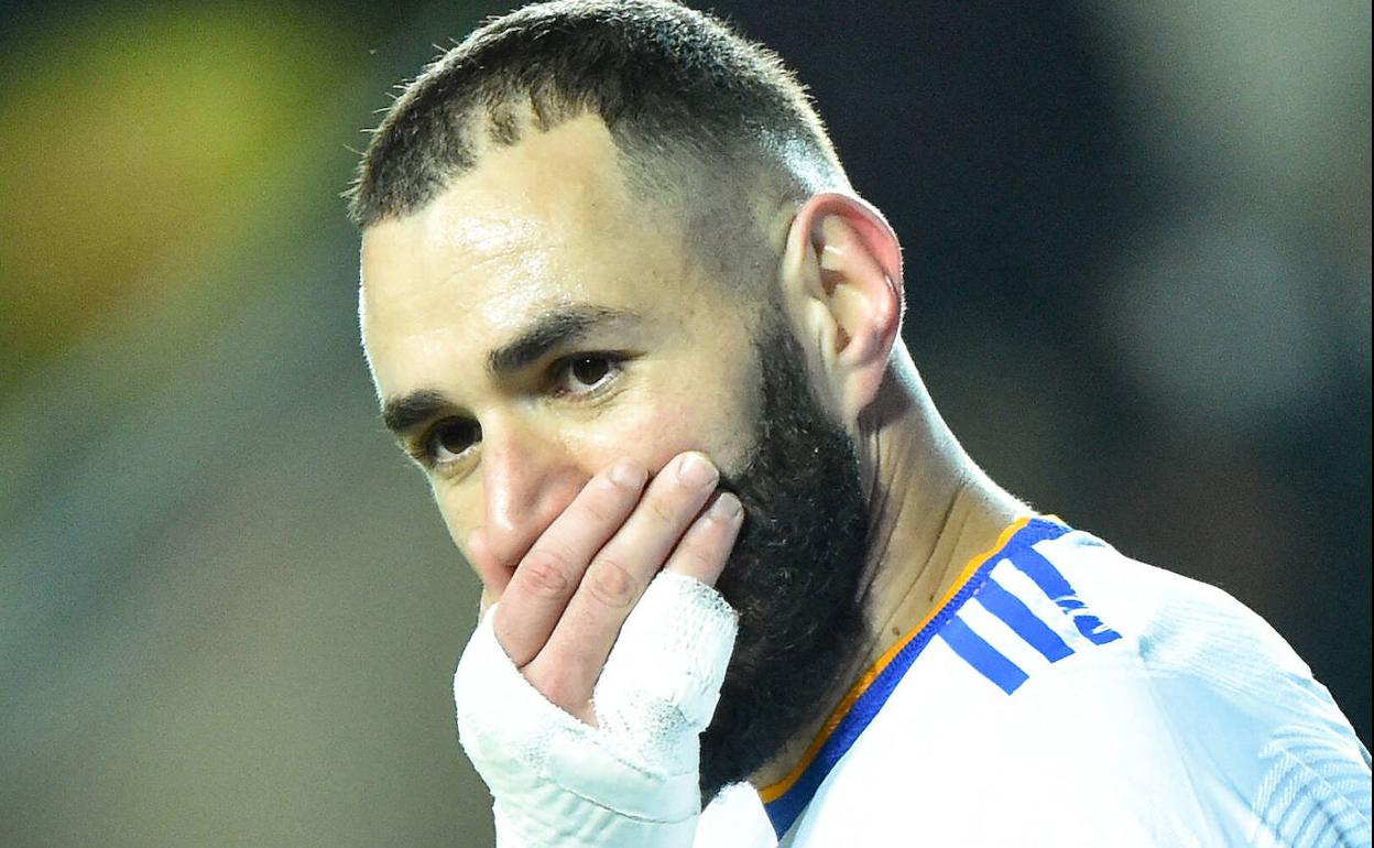 Karim Benzema, durante un partido de esta temporada. 