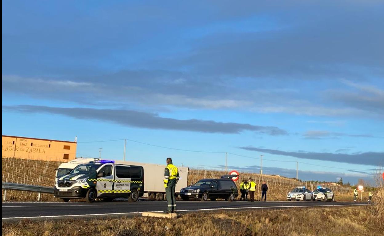 Imagen del camión que conducía el hombre fallecido