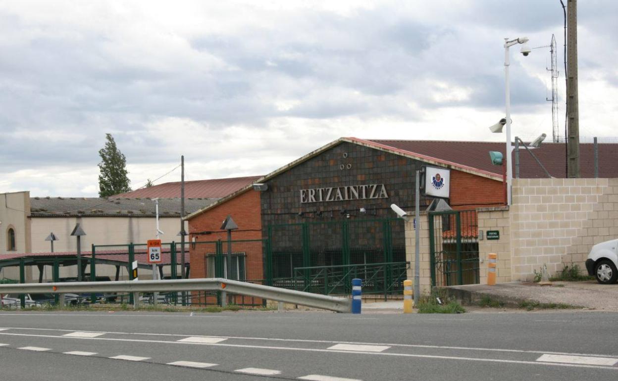 Comisaría de la Ertzaintza en la localidad de Laguardia. 