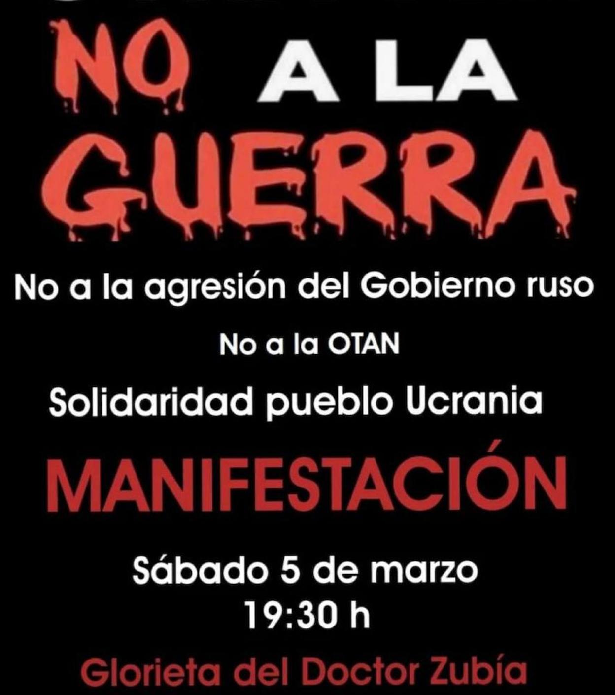 Otro grito de «no a la guerra y no a la OTAN» convocado por el Foro Social de La Rioja