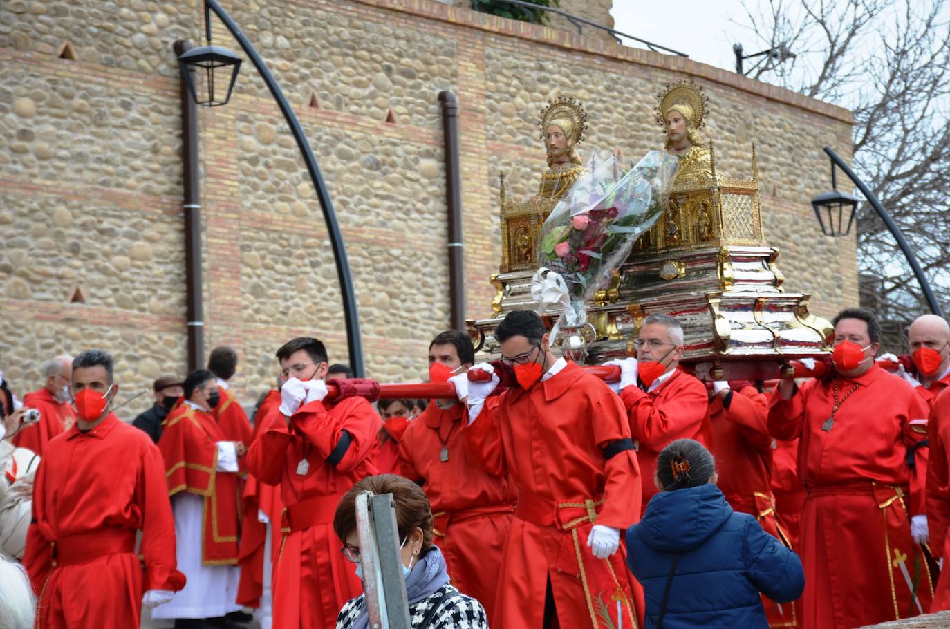 Fotos: La procesión de los mártires Emeterio y Celedonio llena las calles de Calahorra