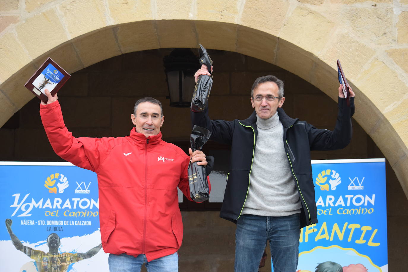 Biruk Rubio y Maite Iñigo se impusieron en la XV Media Maratón del Camino que ha reunido a más de 700 corredores.