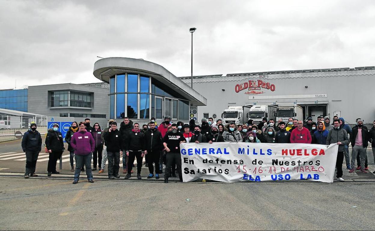 Los trabajadores de General Mills secundan el primero de los tres días de huelga