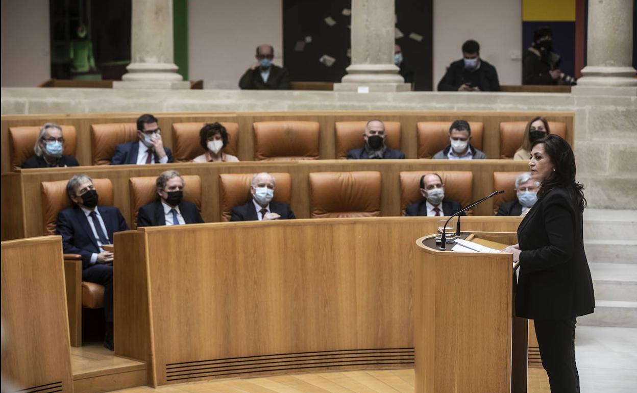 Imagen de archivo de una sesión anterior en el Parlamento. 