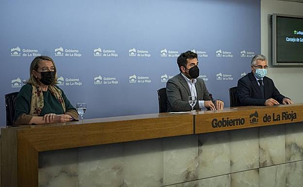 Rueda de prensa tras el Consejo de Gobierno.