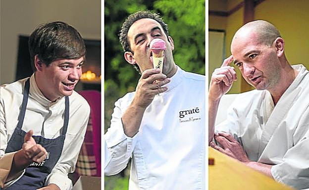 Imagen principal - La cocina riojana brilla en una cena elaborada por seis estrellas Michelin en el 20 aniversario del evento