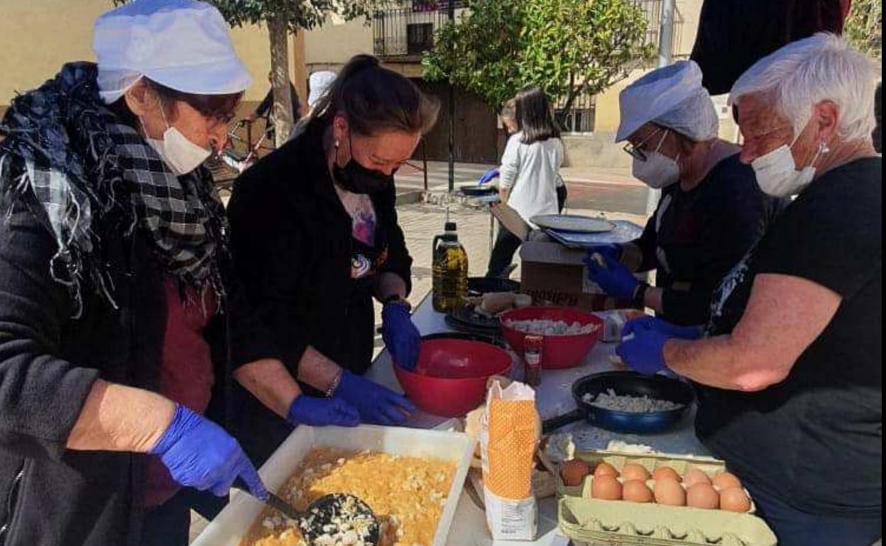 Elaboración de tortillas. 