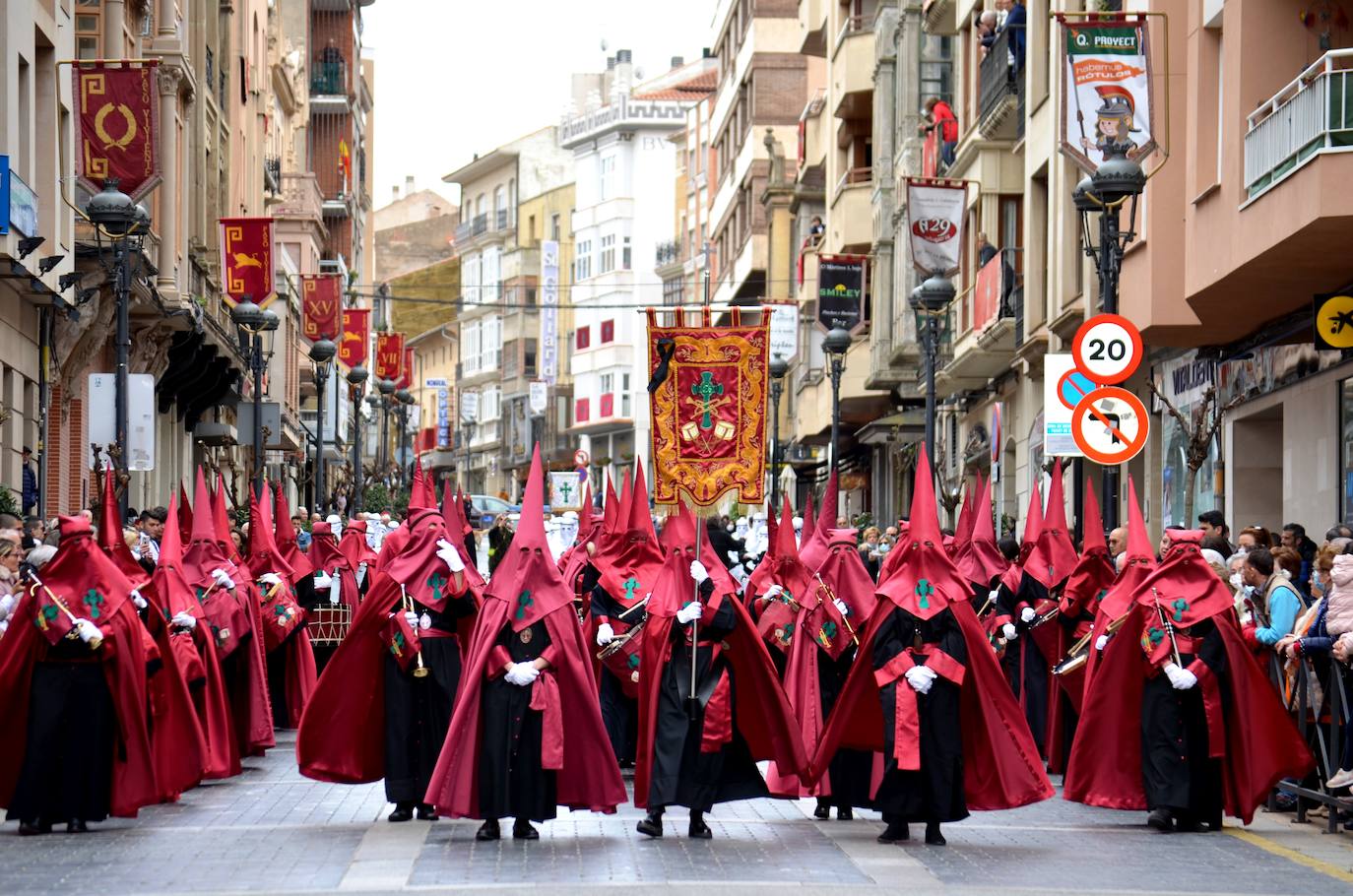 La emoción ha vuelto este jueves al corazón de Calahorra en el Encuentro más esperado de su Semana Santa. 