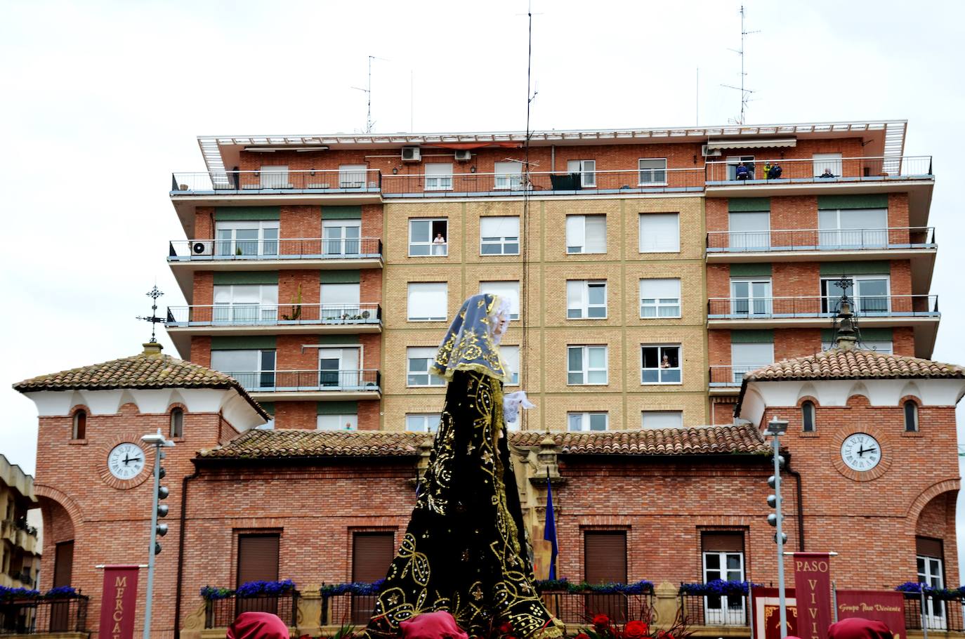 La emoción ha vuelto este jueves al corazón de Calahorra en el Encuentro más esperado de su Semana Santa. 