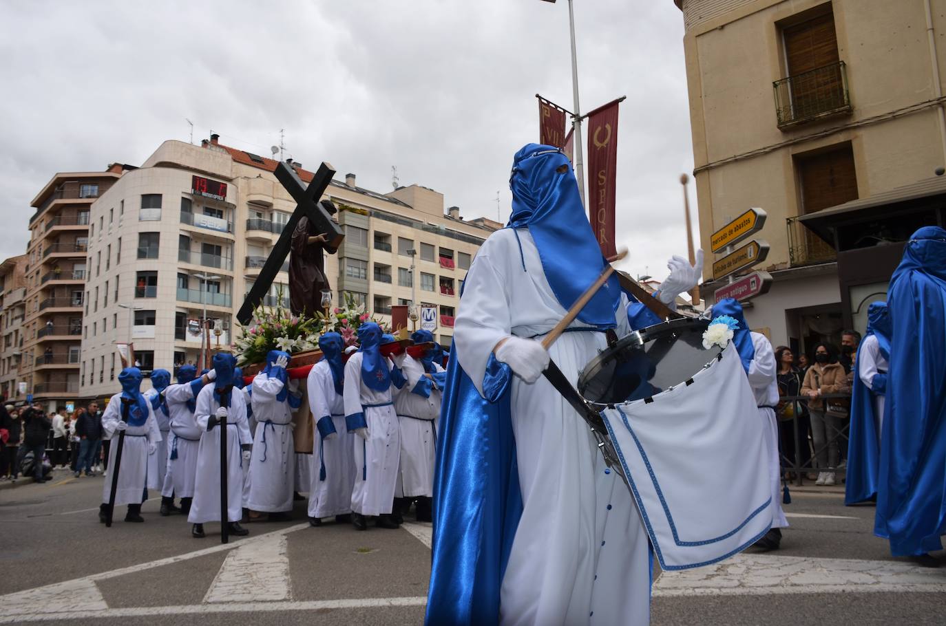 La emoción ha vuelto este jueves al corazón de Calahorra en el Encuentro más esperado de su Semana Santa. 