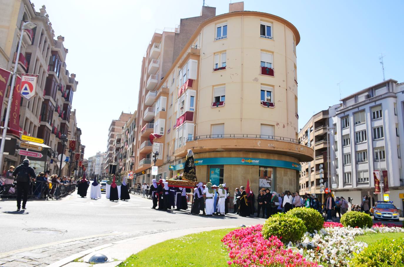 Esta procesión está dedicada a las mujeres maltratadas. 