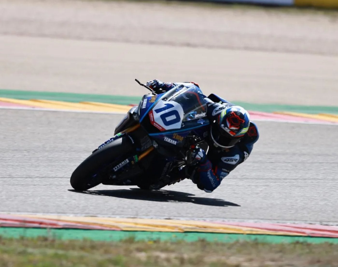 Unai Orradre, rodando hace dos semanas en el circuito de Alcañiz. 