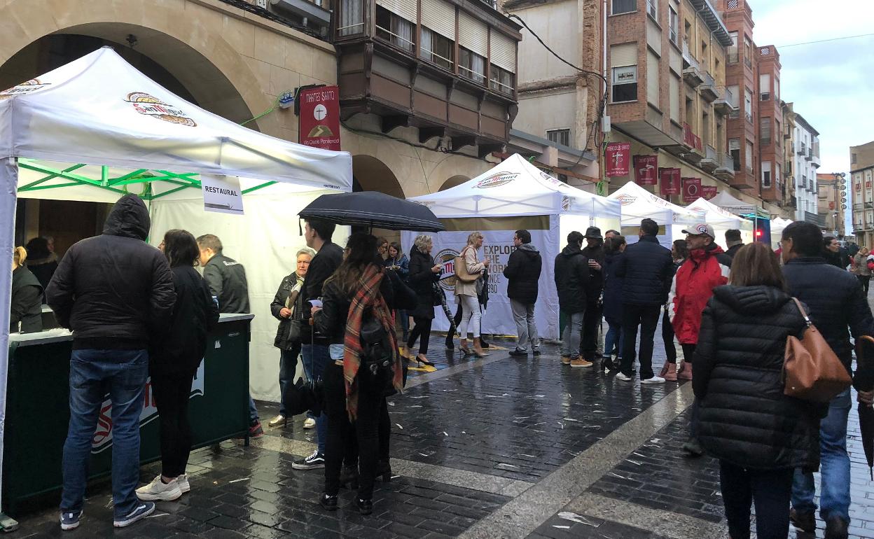 Túnel del pincho de la última edición de las Jornadas de la Verdura. 