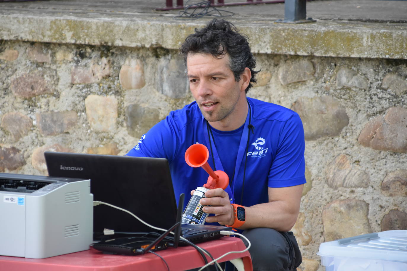 Fotos: Camilo Santiago y Ángela Muñoz ganan el duatlón de Galilea