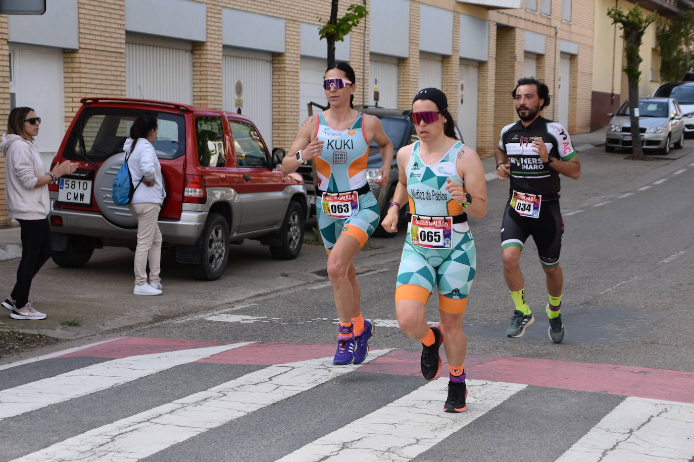 Fotos: Camilo Santiago y Ángela Muñoz ganan el duatlón de Galilea