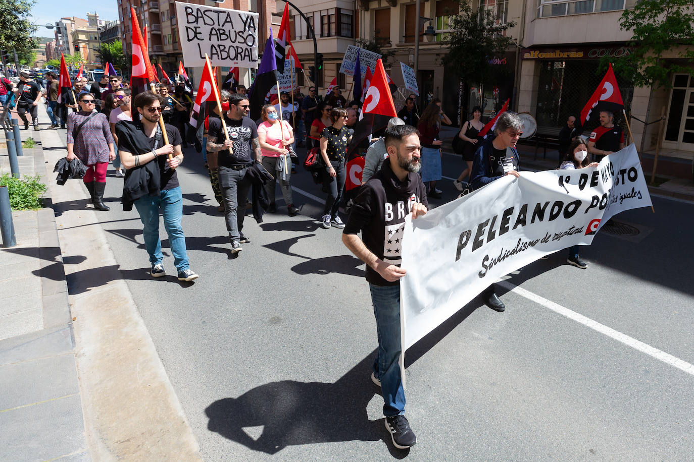 Fotos: Manifestación principal del Primero de Mayo en La Rioja