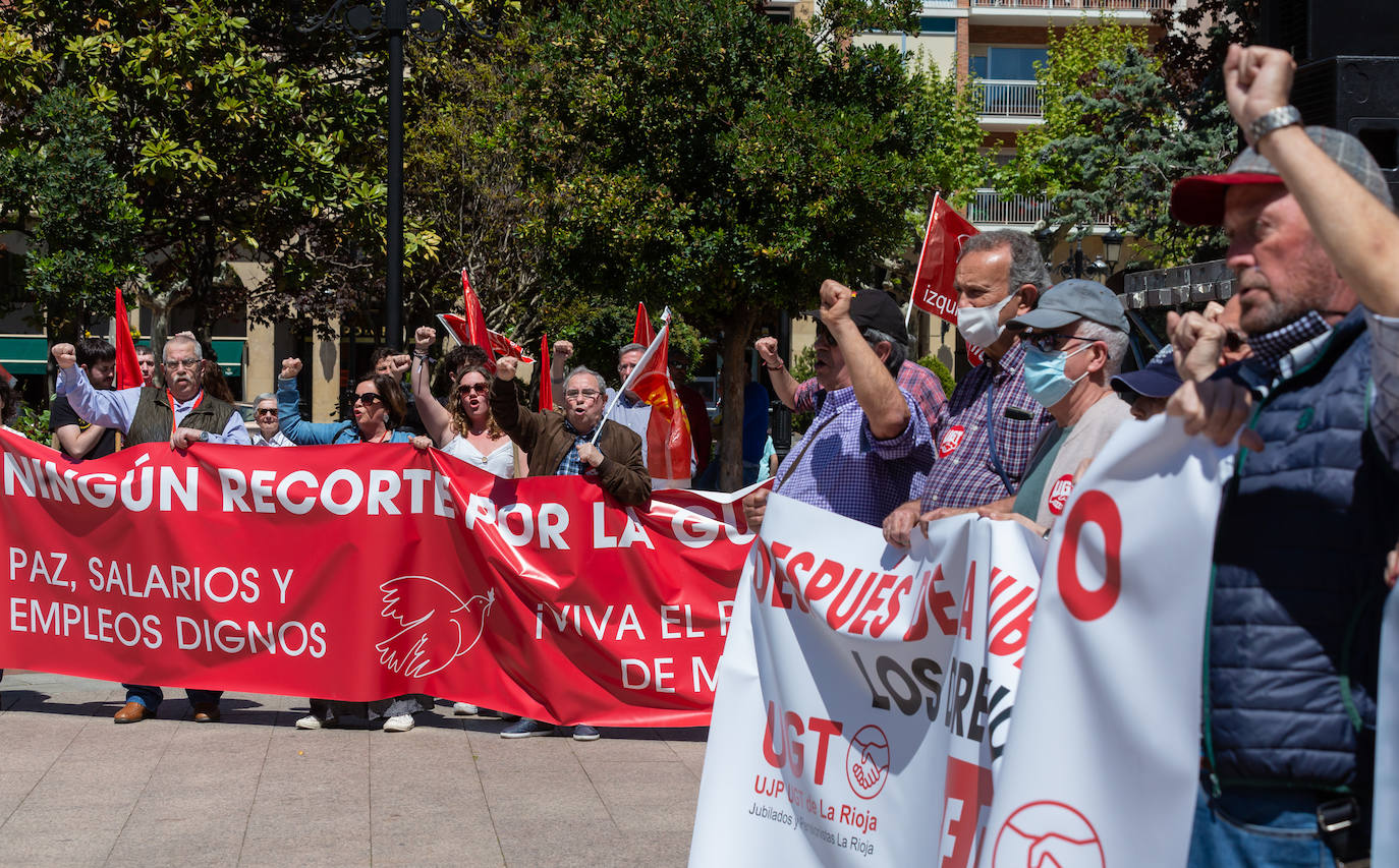 Fotos: Manifestación principal del Primero de Mayo en La Rioja