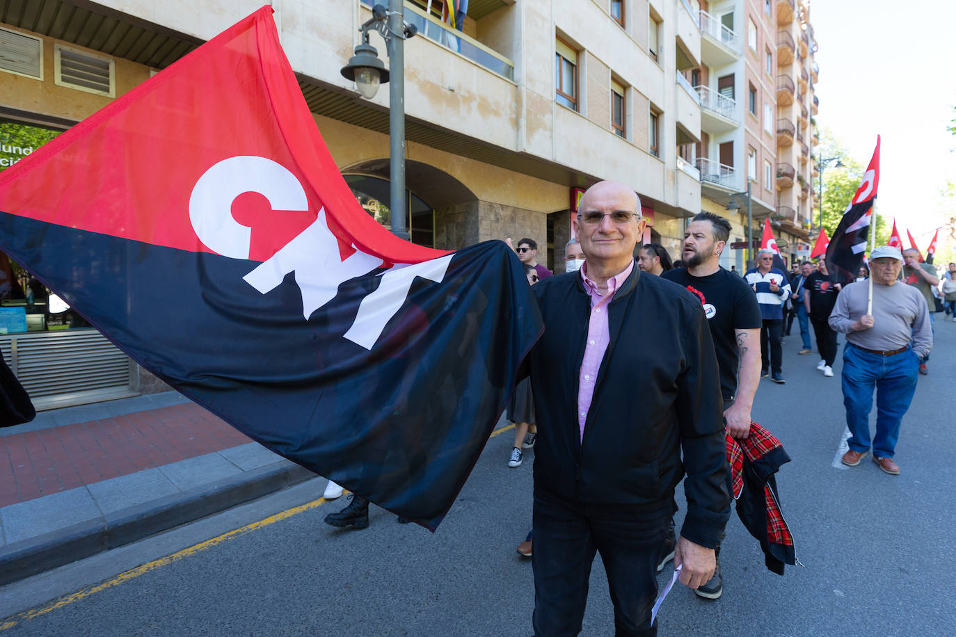 Fotos: Manifestación principal del Primero de Mayo en La Rioja