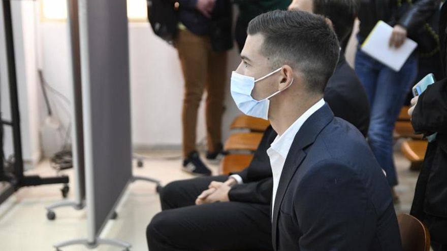 Santi Mina, durante el juicio.